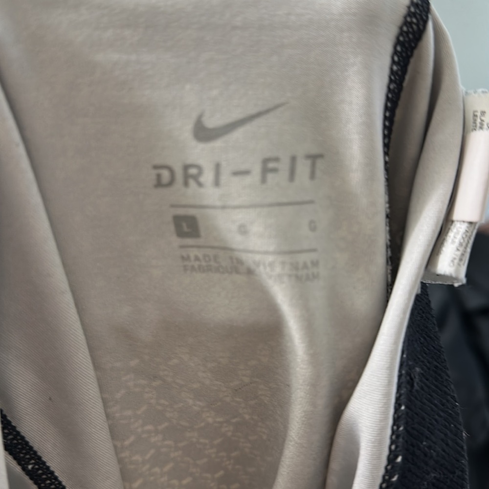 Nike Pro DriFit Girls Leggings large Black and White - Picture 3 of 3